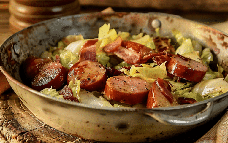 Kielbasa Coins and Cabbage: A Hearty Dish Ready in Just 35 Minutes
