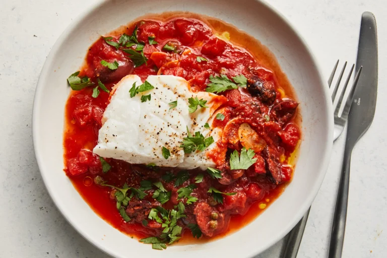 Puttanesca Poached Fish: A Flavorful Culinary Delight
