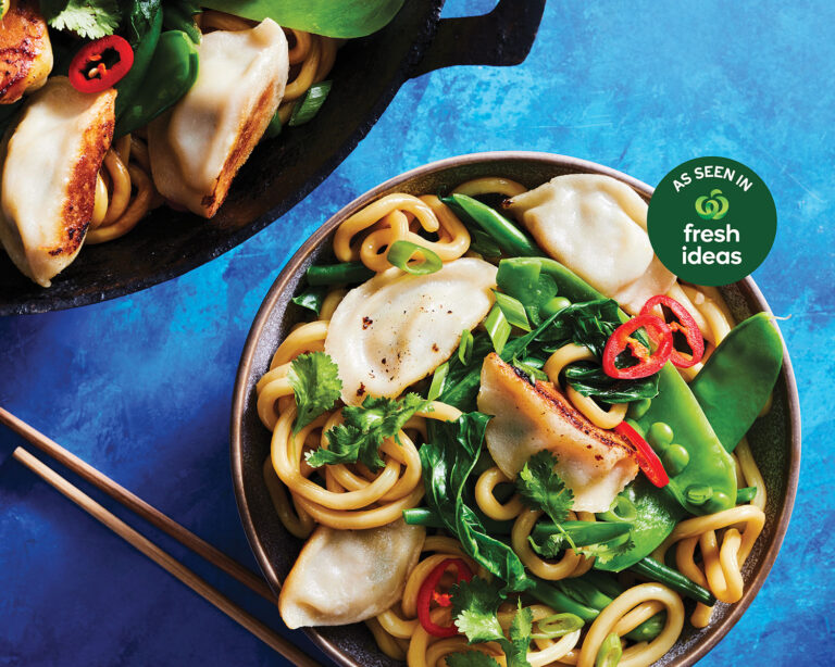 One-Pan Dumplings with Greens: A Quick and Flavorful Meal