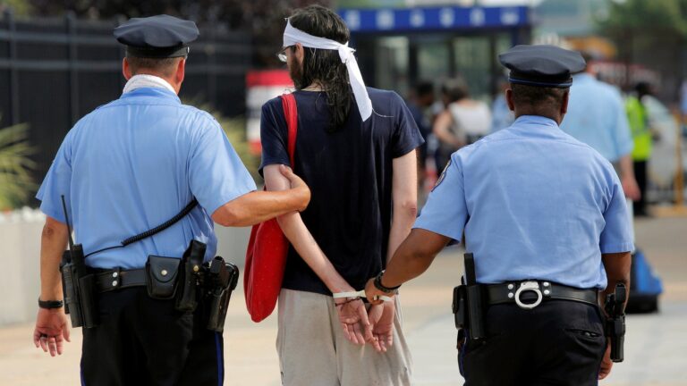 UK Police Arrest Protesters Near US Military Base