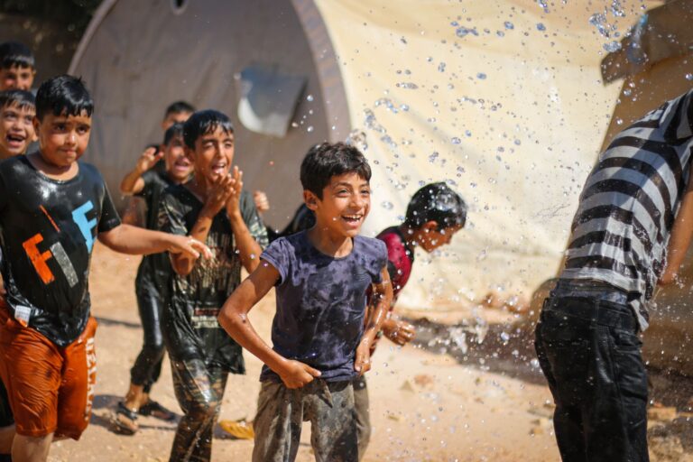 Gazans Seek Relief from Heat by the Polluted Mediterranean Sea